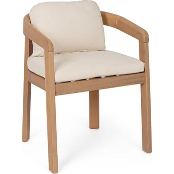 BIZZOTTO Dřevěná zahradní židle PABLO s područkami 0807015