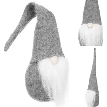 Vánoce Stojící skřítek – šedý elf 30 cm