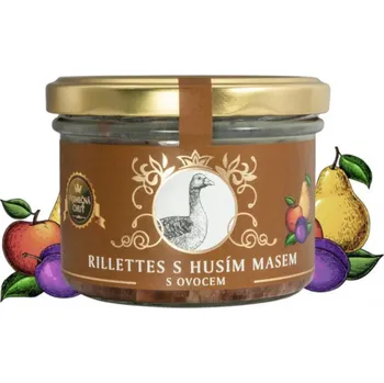 Vineco Rillettes s husím masem s ovocem 180 g