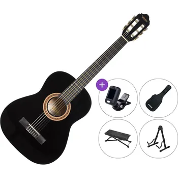 Klasická kytara Valencia VC103 SET Black 3/4 klasická kytara pro dítě