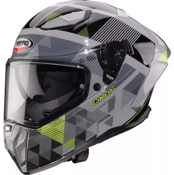 Helma na motorku Helma na moto Caberg Drift Evo II Prism grey/black/yellow fluo (Velikost: XS (53 až 54 cm))