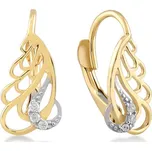 Lillian Vassago Patentové náušnice se zirkony v kombinovaném