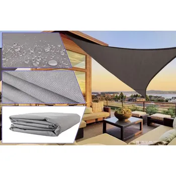 Stínicí plachta Stínící sluneční plachta trojúhelník 3 x 3 x 3 m – Šedá