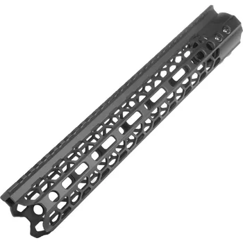 Předpažbí SKELETON 12,6" kovové CNC (černé) - Delta Armory