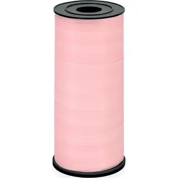 Stuha Plastová dekorační stuha růžová pastelová 92 m