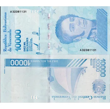Bankovka Venezuela, 10000 Bolívar Fuerte, Pi. 109b, N/UNC