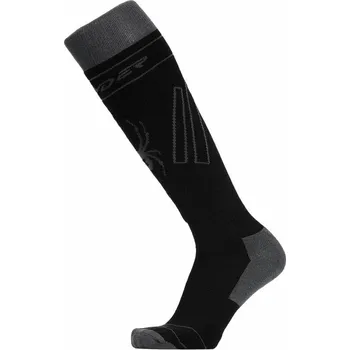 Pánské ponožky Spyder Mens Omega Comp Ski Socks Black L Lyžařské ponožky