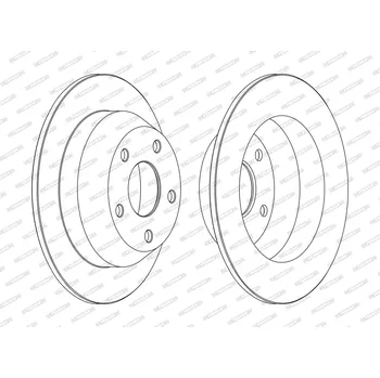 Brzdový kotouč Brzdový kotouč FERODO DDF1553C