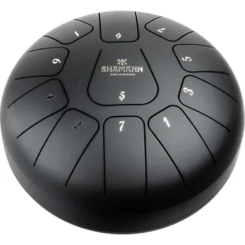 Shamann 8" 11 Notes F Major Matte Black Tongue Drum (Jako nové)