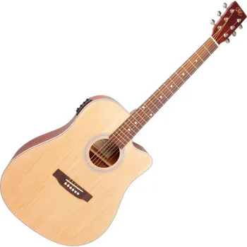 Elektroakustická kytara SX SD204CE Natural Elektroakustická kytara Dreadnought (Jako nové)