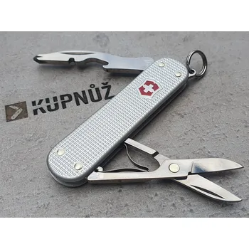 kapesní nůž Švýcarský nůž bez nože Victorinox Companion S Alox 58 mm - stříbrný