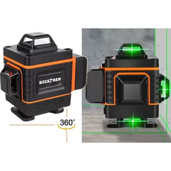 Laser na řezání 4D Laserová vodováha 360° – 16 linií – nivelační laser