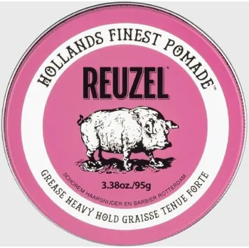 Stylingový přípravek Reuzel Růžová pomáda na vlasy Pink Grease 95 g Extra silná fixace pro pevný a dlouhotrvající barber styling