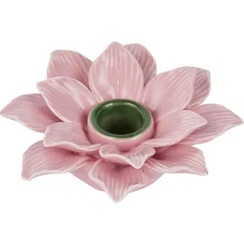 Svícen Butlers BLOSSOM Svícen na dlouhou svíčku květina - růžová