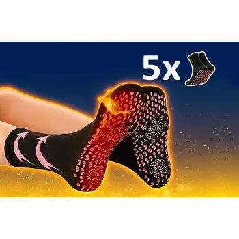 Dámské ponožky Samohřejivé ponožky s turmalínem 5 párů