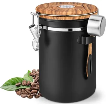 Dóza na potraviny Dóza Royouzi na kávu černá s víkem