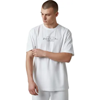 Pánské tričko Steel Pánské nadměrné tričko s krátkým rukávem IVOŠ Barva: Bílá, Velikost: 6XL