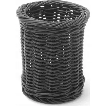 Příbor KOŠÍK NA PŘÍBORY KULATÝ ČERNÝ HENDI