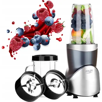 Stolní mixér Adler GoSmoothie 4084 500 W stříbrný/šedý