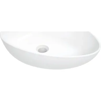 Umyvadlo Umyvadlo na desku asymetrické Deante 47 cm bílé