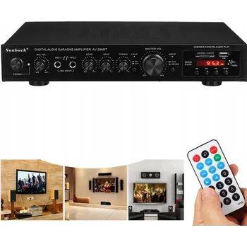 Hi-Fi Zesilovač 2000W INTEGROVANÝ ZESILOVAČ BLUETOOTH STEREOFONNÍ HI-FI DIGITÁLNÍ FM