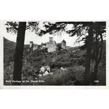 Stará Pohlednice A16, Burg Hardegg an der Thaya Rok 1936