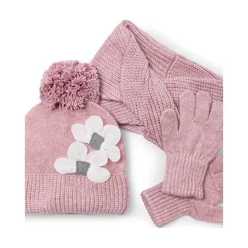 Čepice Set čepice, tunelová šála a rukavice Mayoral 10071 Růžová 16Y