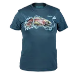 Traper Tričko Art Rainbow trout denim Velikost: M