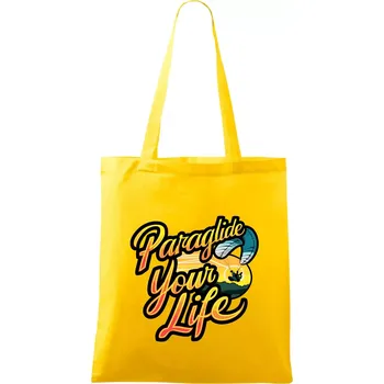 Paraglide your life - Taška bavlněná - 42 x 38 cm ( Žlutá )