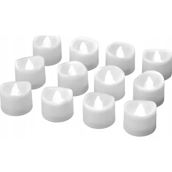 Svíčka LED SVÍČKY 12 KUSŮ BÍLÉ