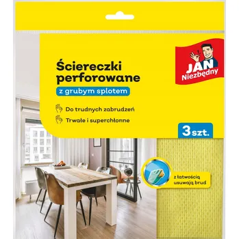 Utěrka Utěrka z netkané textilie na Chemia, balení 3 ks, bílá