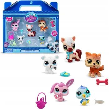 Figurka Sada figurek Bandai Littlest Pet Shop Collector Set Winter Besties 5 ks