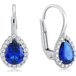 Lillian Vassago Zlaté patentové náušnice s barevnými a čirými