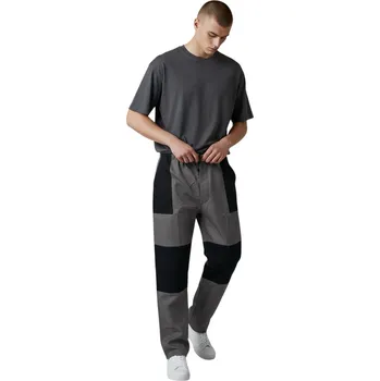 montérky Fashion Pánské nadměrné montérky Šedá 5XL