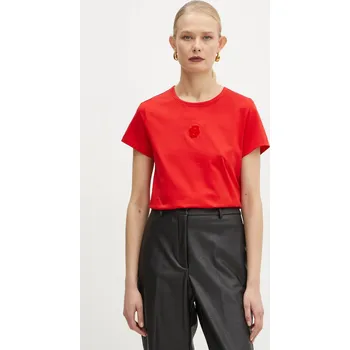 Pánské oblečení Bavlněné tričko BOSS 50534800 červená 33X, vel. XS