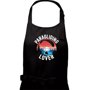 Kuchyňská zástěra Paragliding lover - Pánská zástěra na vaření - Univerzální velikost ( Černá )