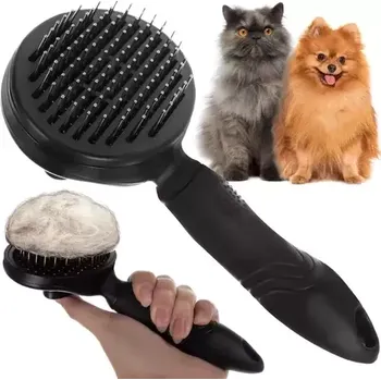 Kartáč pro zvířata Samočisticí vyčesávací kartáč na srst