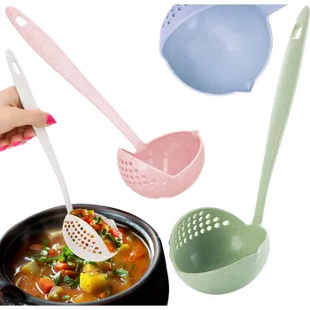 Naběračka Naběračka s cedníkem Czakos plastová 270 mm 2v1 – naběračka a sítko