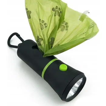 sáček na exkrement Pouzdro Dávkovač Sáčků na Psí Exkrementy s Vestavěnou Praktickou Svítilnou