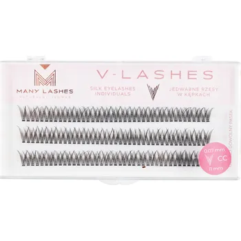 Péče o řasy a obočí Řasy v trsech ManyLashes hedvábné 0,07 mm CC 11 mm černé