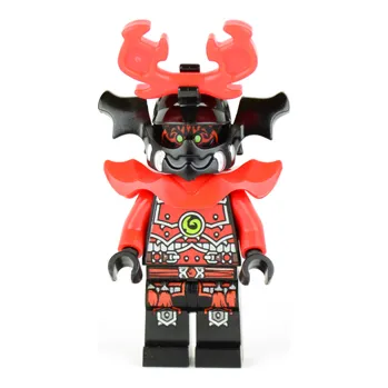 Stavebnice LEGO LEGO Minifigurka Stone Army Warrior - Red Face njo0075