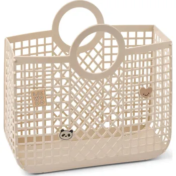 Úložný box LIEWOOD Koš Samantha Recycled Sandy + 3 přívěšky