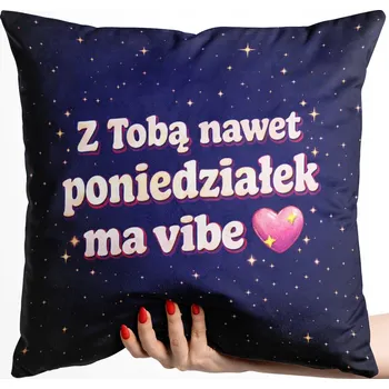 Dekorativní polštářek POVLEČENÍ NA POLŠTÁŘ 40x40 Valentýnské, silný velur velvet 40 cm