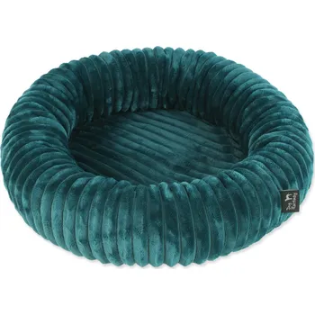 Pelíšek pro psa Pelech Dog Fantasy Stripe kulatý smaragdově zelený 40 cm