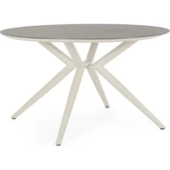 Zahradní stůl BIZZOTTO Kulatý zahradní stůl CABAS světlý ø130 cm 0666126