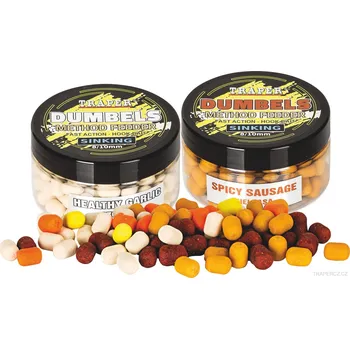 Návnadová surovina Traper Dumbels potápivé method feeder, 8-10mm - 50g Příchuť: Kryl