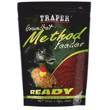 Návnadová surovina Traper METHOD Feeder Ready 750g Příchuť: Červená moruše