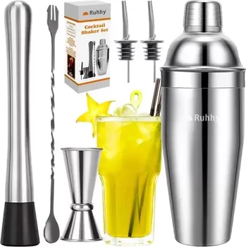 Koktejlový shaker Nerezová barmanská sada – 6 ks