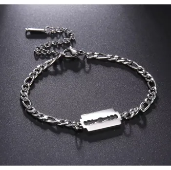 Náramek Náramek s žiletkou - ocelový