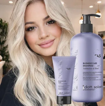 Vlasová regenerace Stříbrný set pro melírované vlasy Blondie No-yellow